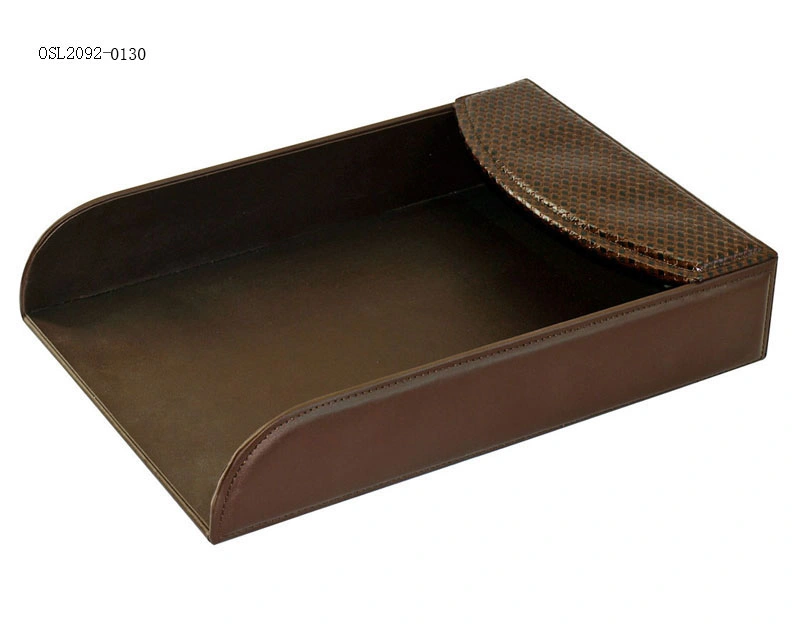 OEM Handmade PU Leather Office Desk Set