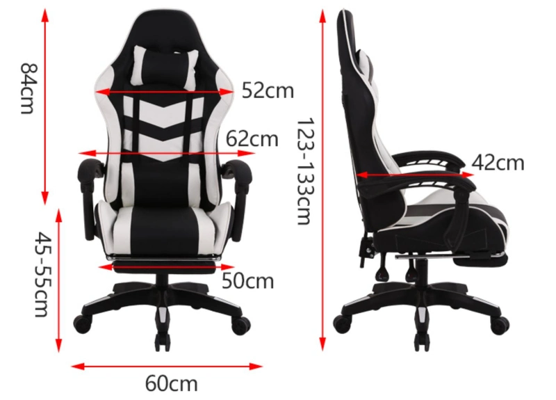 Luxury Functional Soft Cool Foldable Armrest Manufacturer Steel Gaming Chair